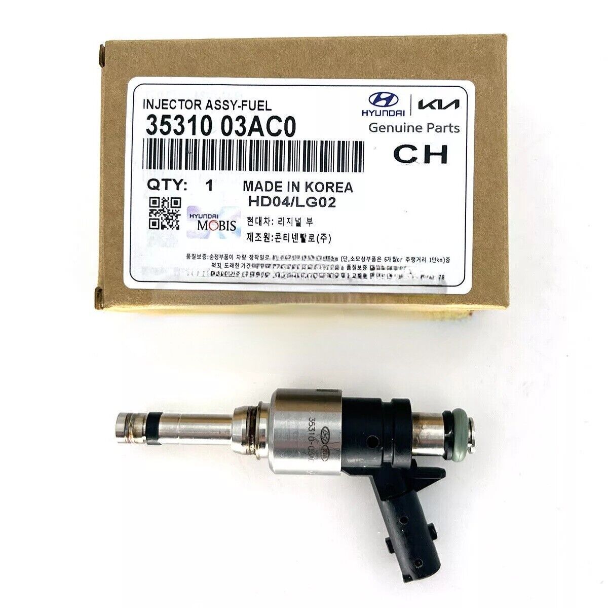 For Hyundai Kona 1.0 T-GDI 2017- Petrol Fuel Injector Genuine Hyundai - New -