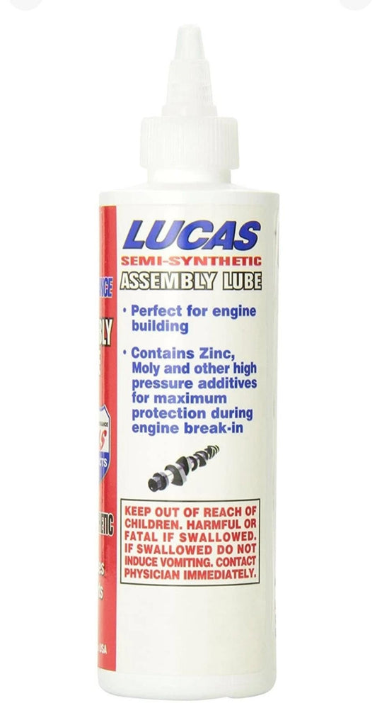 2x Lucas 8oz 236ml Engine Build Bearing Crank Cam Assembly Lubricant Lube x2