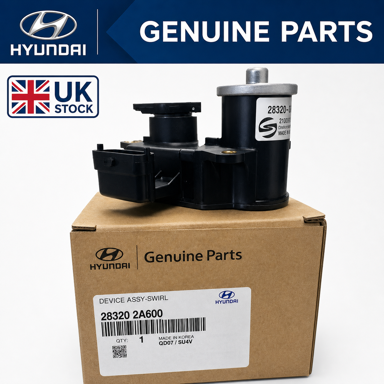 Hyundai Swirl Control valve Actuator IX35 I40 I20 IX20 CRDI 283202A600