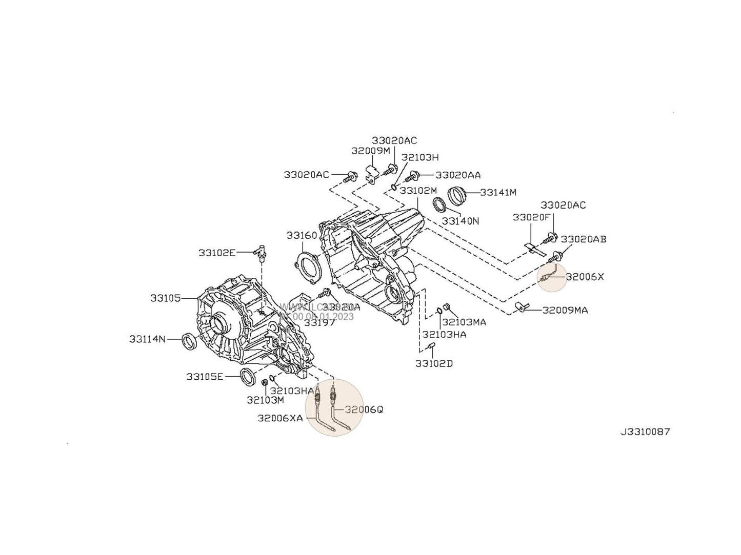 GEARBOX REPAIR KIT SWITCHES FOR TRANSFER BOX FOR NISSAN NIVARA D40 4X4 3PC