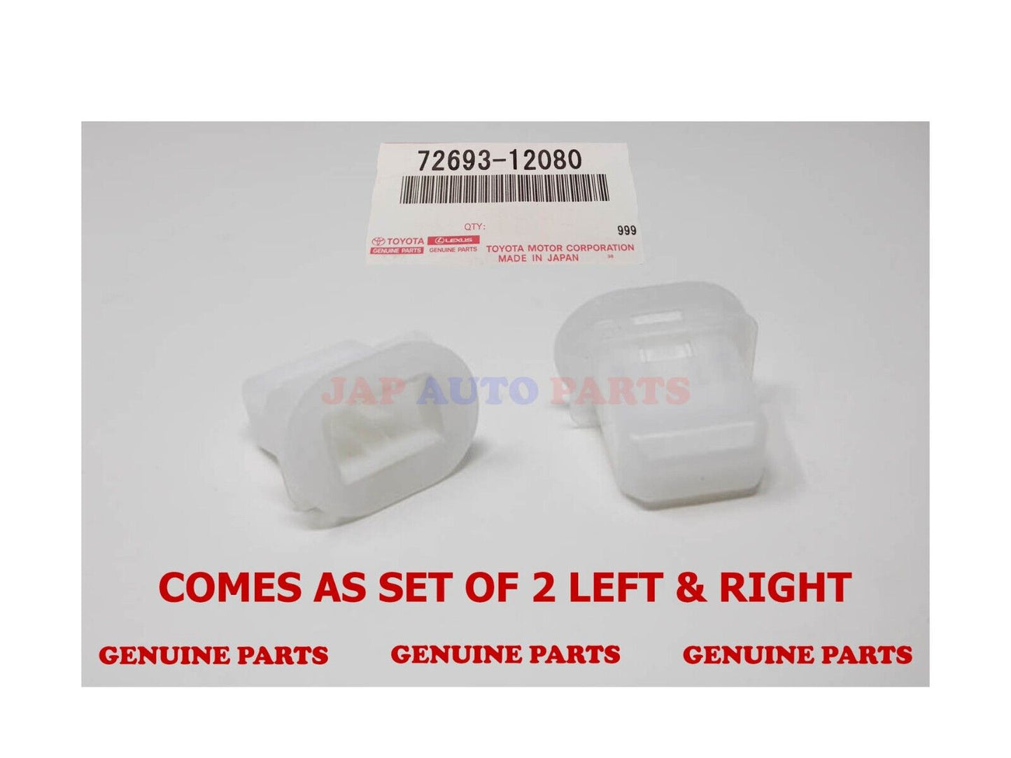 TOYOTA AYGO REAR SEAT CLIPS BENCH MOUNTING HOOK SEAT LOCK GENUINE 72693-12080