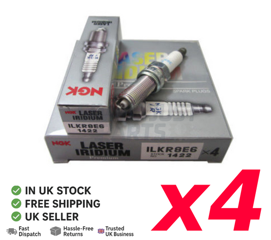 NGK LASER IRIDIUM SPARK PLUGS x 4 - ILKR8E6 / 1422 SET OF 4