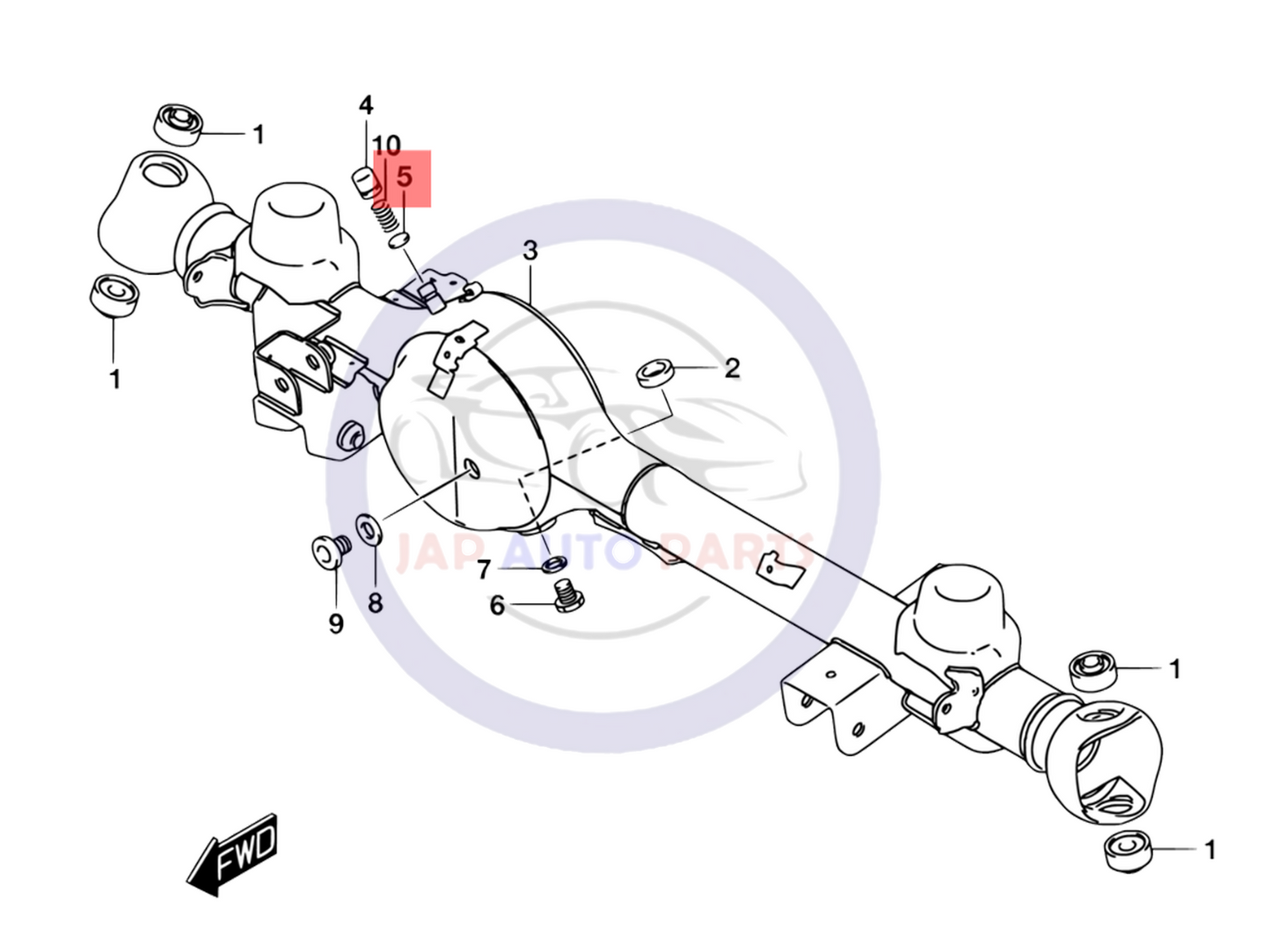 For Suzuki Jimny 1.3 1998- pop-up valve Breather Valve Kit Differential -