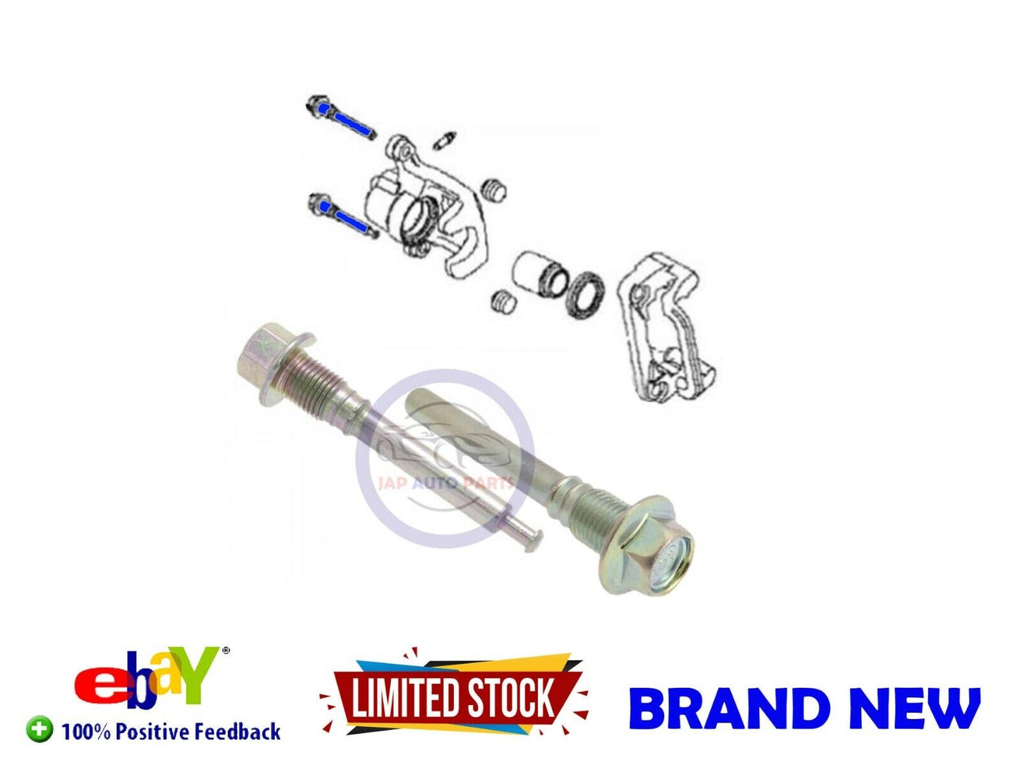 FOR NISSAN ELGRAND E51 REAR BRAKE CALIPER PIN BOLT SLIDE KIT BRAND NEW
