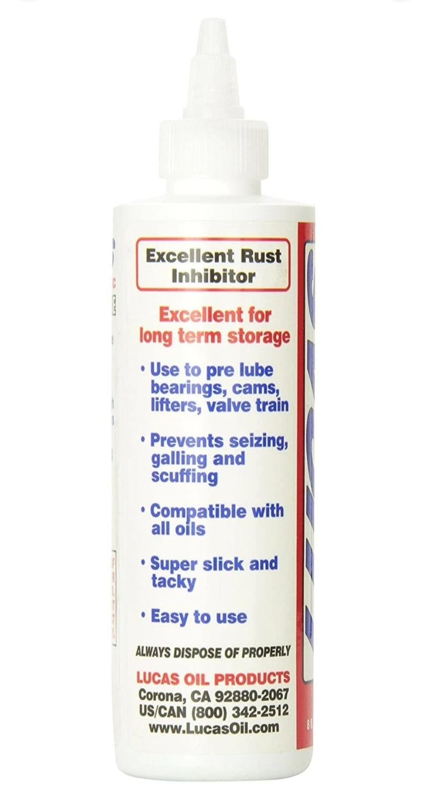 Lucas 8oz 236ml Engine Build Bearing Crank Cam Assembly Lubricant Lube UK STOCK