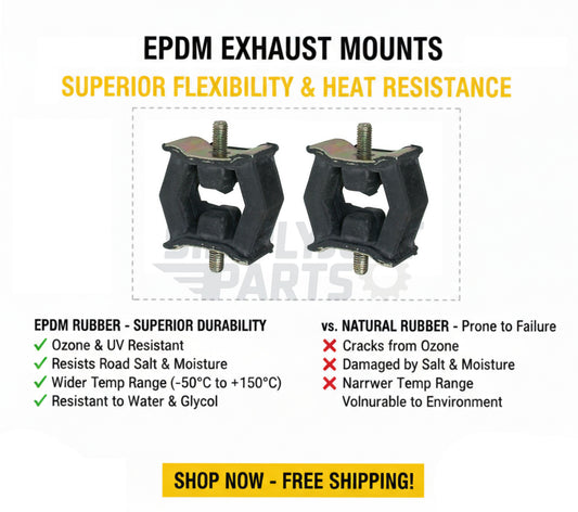 Exhaust Hanger Rubber Mount For BMW 3 Series, 5 Series, Z4 - 18211437236 - PAIR