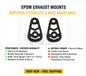 Exhaust Hanger Rubber Mount EPDM ForBMW 1 Series M, M3, M4, 5 Series, X3, X5, X6