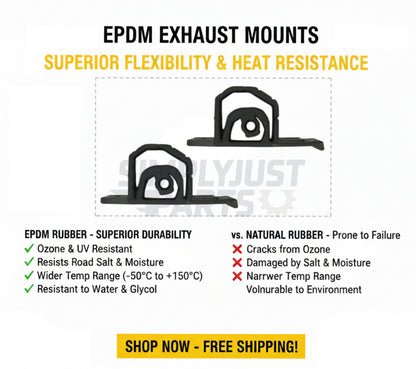 Exhaust Rubber Mount Hanger EPDM fits Mini One, Cooper - 18207521427 - PAIR