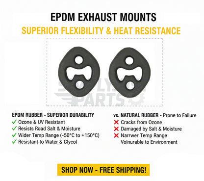Exhaust Mount Rubber Hanger EPDM Land Rover Freelander 2 Range Rover Evoque x2