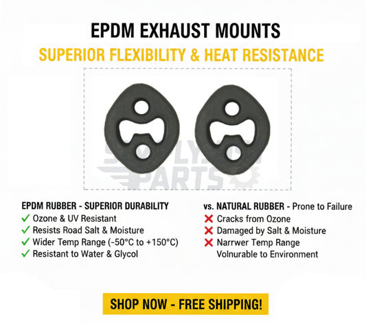 Exhaust Mount Rubber Hanger EPDM Land Rover Freelander 2 Range Rover Evoque x2