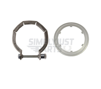 Exhaust Turbo V-Band Clamp w/Gasket For BMW 1 2 3 4 5 6 7 Series, X3, X5...