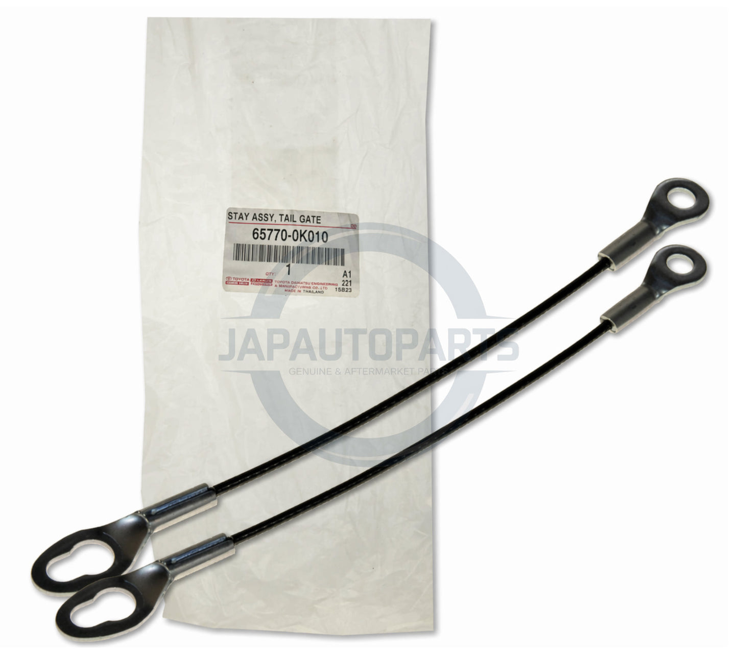 FOR  TOYOTA HILUX 2005-2017 2 GENUINE TAILGATE STRAP HOLDER WIRE CABLE STAY PAIR