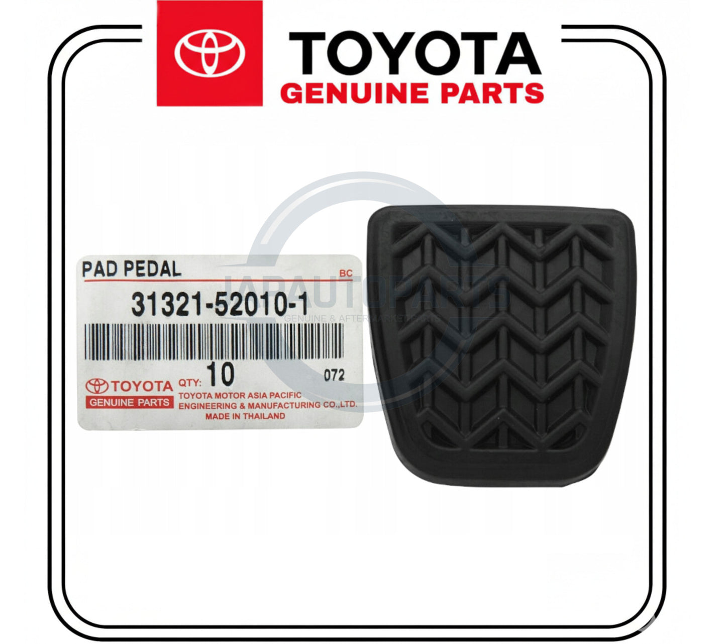 For TOYOTA HILUX MK6 7 2005-2017 BRAKE or CLUTCH PEDAL COVER RUBBER PAD