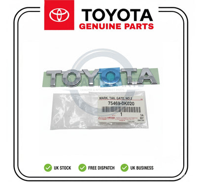 TOYOTA HILUX MK6 7 2005-2017 TAILGATE BADGE DECAL MARK GENUINE 75469-0K020