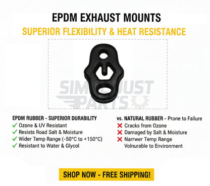 Exhaust Mounting Fits Ford Escort Orion OE 6788494 EPDM