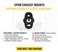 Exhaust Mounting Fits Ford Escort Orion OE 6788494 EPDM