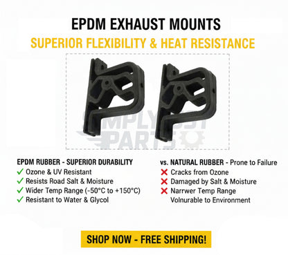 Exhaust Hanger Rubber Mount For BMW 3 Series E36/46 M3, M5  - 18201401797  x2