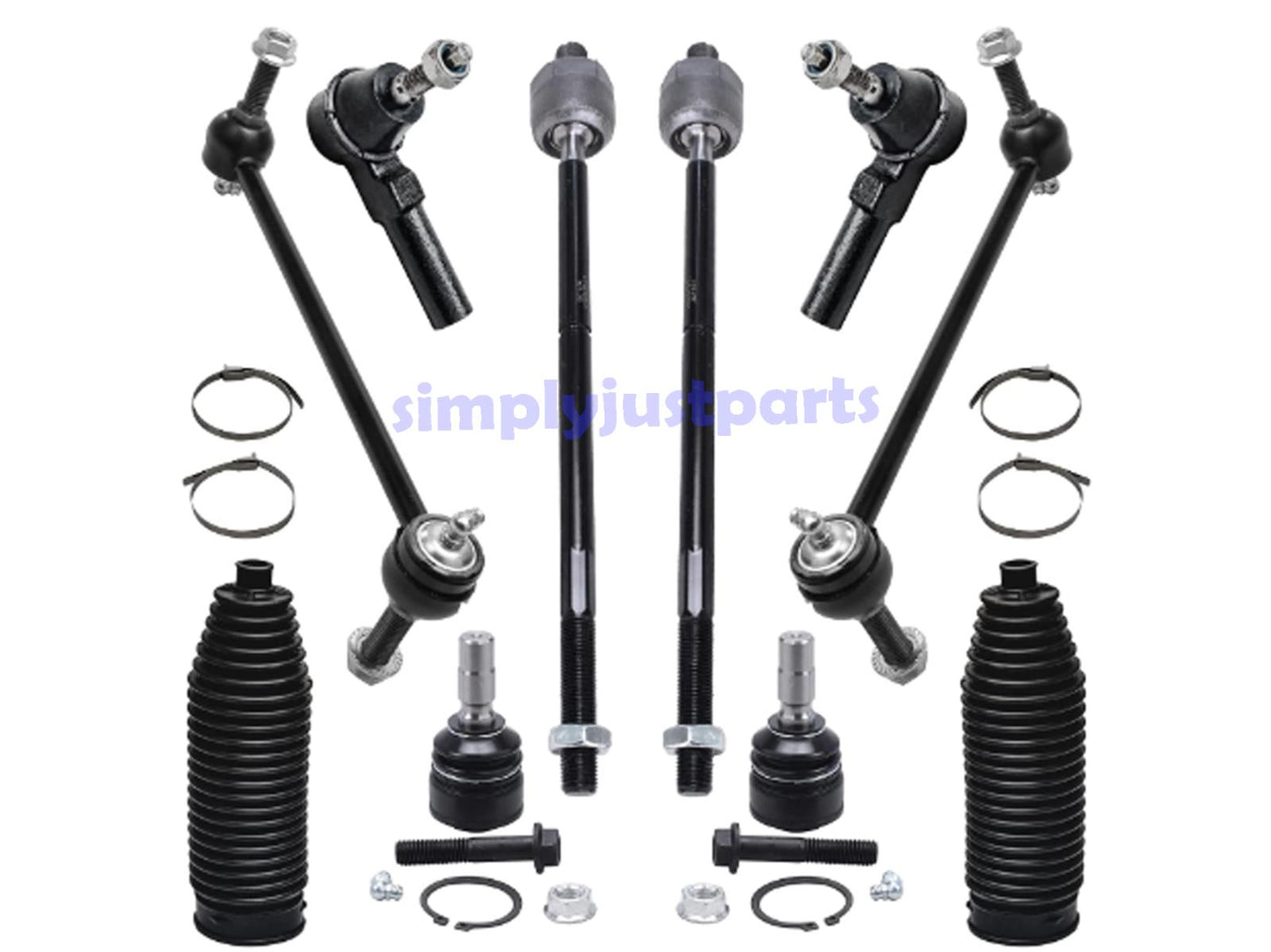 Ford Mustang 2005-2010 Front Lower Ball Joint Track Rods & Rod Ends Links Boots