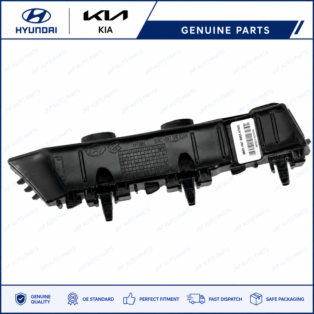 FOR HYUNDAI I10 2020-2025 FRONT LH BUMPER BRACKET PASSENGER SIDE 86551K7000