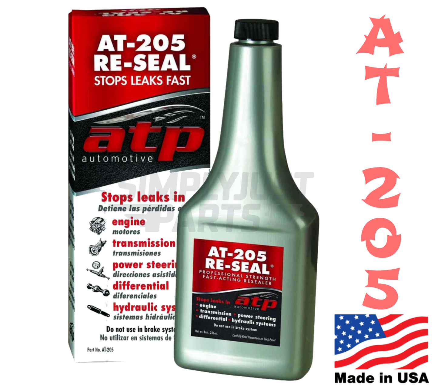 AT-205 ATP AUTOMOTIVE RE-SEAL 236ML 8OZ STOPS LEAKS FAST ENGINE TRANSMISSION