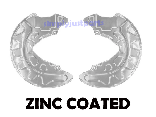 2 x Front Brake Disc Dust Shield Golf MK7 Audi A3 Octavia Passat - ZINC COATED