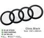 AUDI A3 2010-2020 REAR BOOT BADGE Logo Rings Emblem Gloss Black 192mm