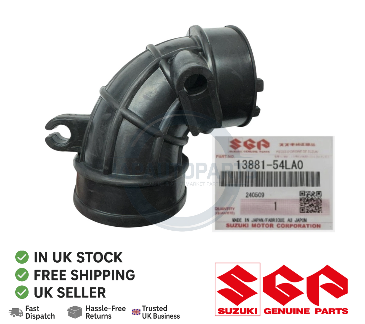 Genuine Air Box Elbow Hose Pipe Fits Suzuki Swift Sport 11-16 13881-54LA0 New