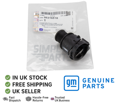 For Vauxhall MOKKA inc X Heater Coolant Pipe Outlet Connector 95316518 Genuine