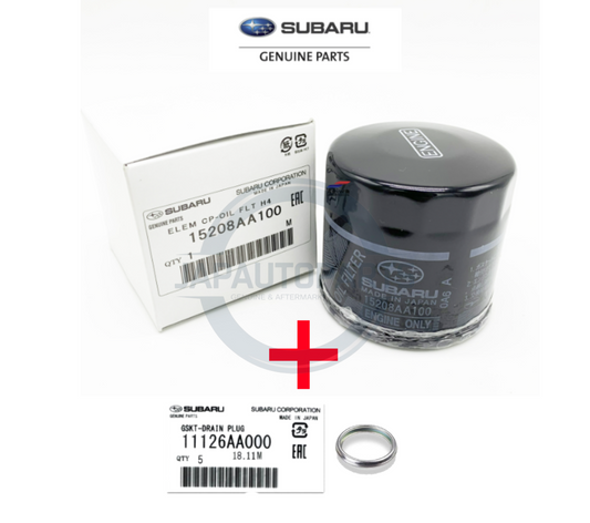 GENUINE ORIGINAL BLACK OIL FILTER FITS SUBARU IMPREZA LEGACY FORESTER 15208AA100