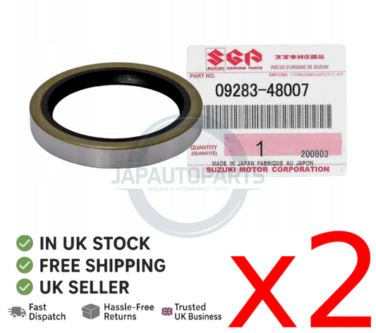 x2 Genuine Rear Axle Oil Seal For Suzuki Jimny SJ410 SJ413 Samurai  09283-48007