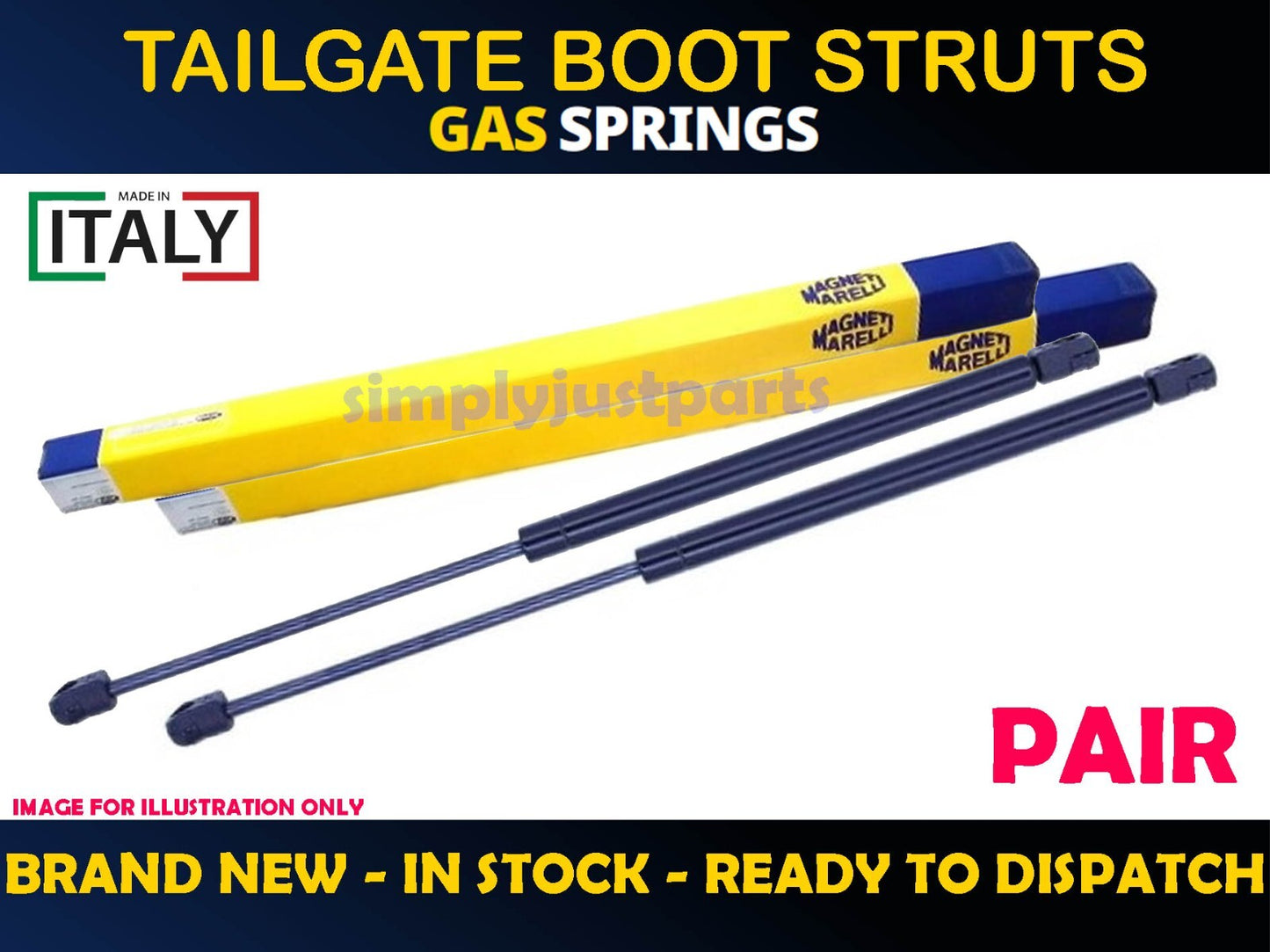 FOR KIA SPORTAGE 2015- Tailgate Boot Gas Struts Springs x2 PAIR New