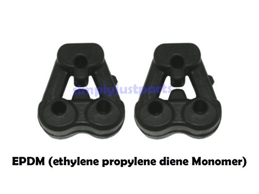 For Smart Fortwo 451 2 x Rubber Exhaust Mounting Hanger A4514920044 PAIR NEW
