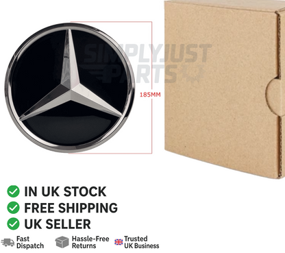 For Mercedes Benz Chrome Mirror Grille Star Emblem W177 W205 A B C CLS S CLA GLA
