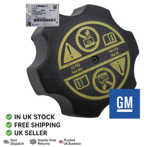 Original OE Vauxhall Mokka Viva Coolant Expansion Water Tank Cap Lid 13502353