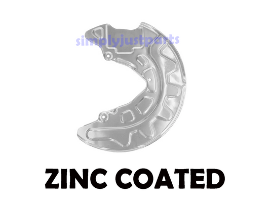 2 x Front Brake Disc Dust Shield Golf MK7 Audi A3 Octavia Passat - ZINC COATED