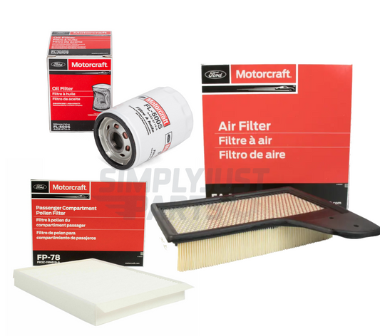 For Ford Mustang 2015 - on Coyote V8 5.0L Service kit Air Oil Pollen Filter New