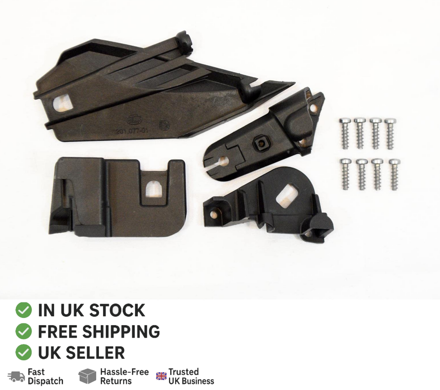 FOR VAUXHALL CORSA E LEFT PASSENGER HEADLIGHT BRACKET REPAIR KIT NEW 13453623