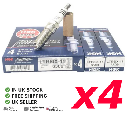 NGK IRIDIUM SPARK PLUGS LTR6IX-11 FIT FORD FIESTA ST180 / FOCUS RS MK3 / ST250