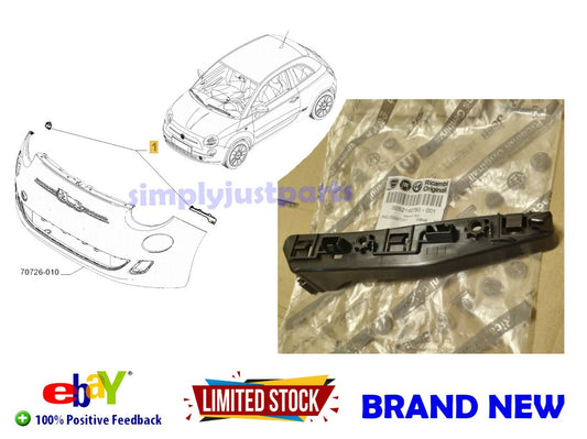 FOR FIAT 500e BEV ELECTRIC 2020- FRONT BUMPER NEAR SIDE LEFT BRACKET GENUINE