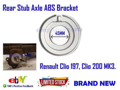 RENAULT CLIO 197 200 REAR STUB AXLE ABS BRAKE SENSOR HOLDER PLATE BRACKET NEW