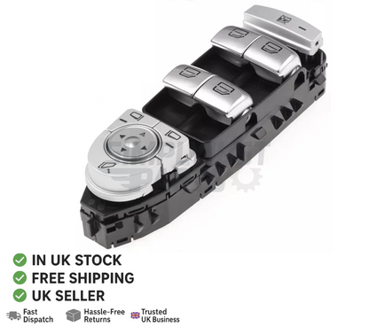 Power Window Switch Driver Side Black Fits Mercedes-Benz C-Class W205 2015-2019