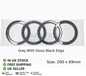 2025 AUDI Q7 REAR BOOT BADGE Logo Rings Emblem BLACK/GREY **NEW**