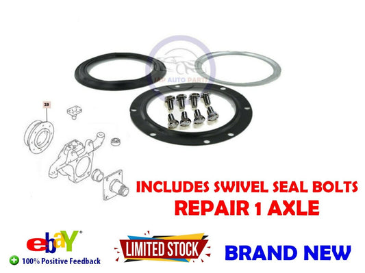 FOR SUZUKI JIMNY FRONT SWIVEL KNUCKLE AXLE JOINT HUB SEAL - INCLUDES BOLTS - NEW