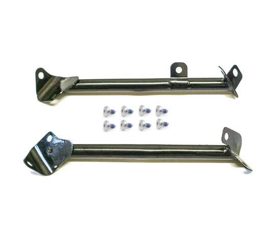 MINI R52 ENGINE BAY CHASSIS BRACE BAR DIAGONAL ROD STRUT SUPPORT PAIR BOLTS