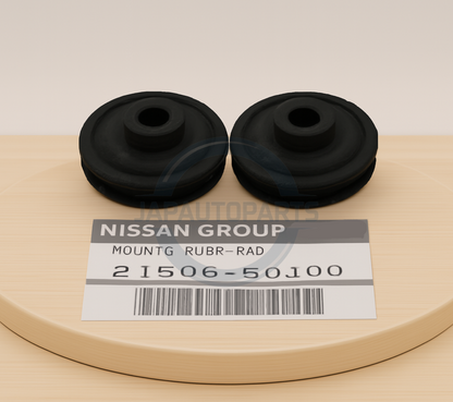 FOR NISSAN ELGRAND E51 TOP UPPER RADIATOR MOUNT PAIR GENUINE BRAND NEW