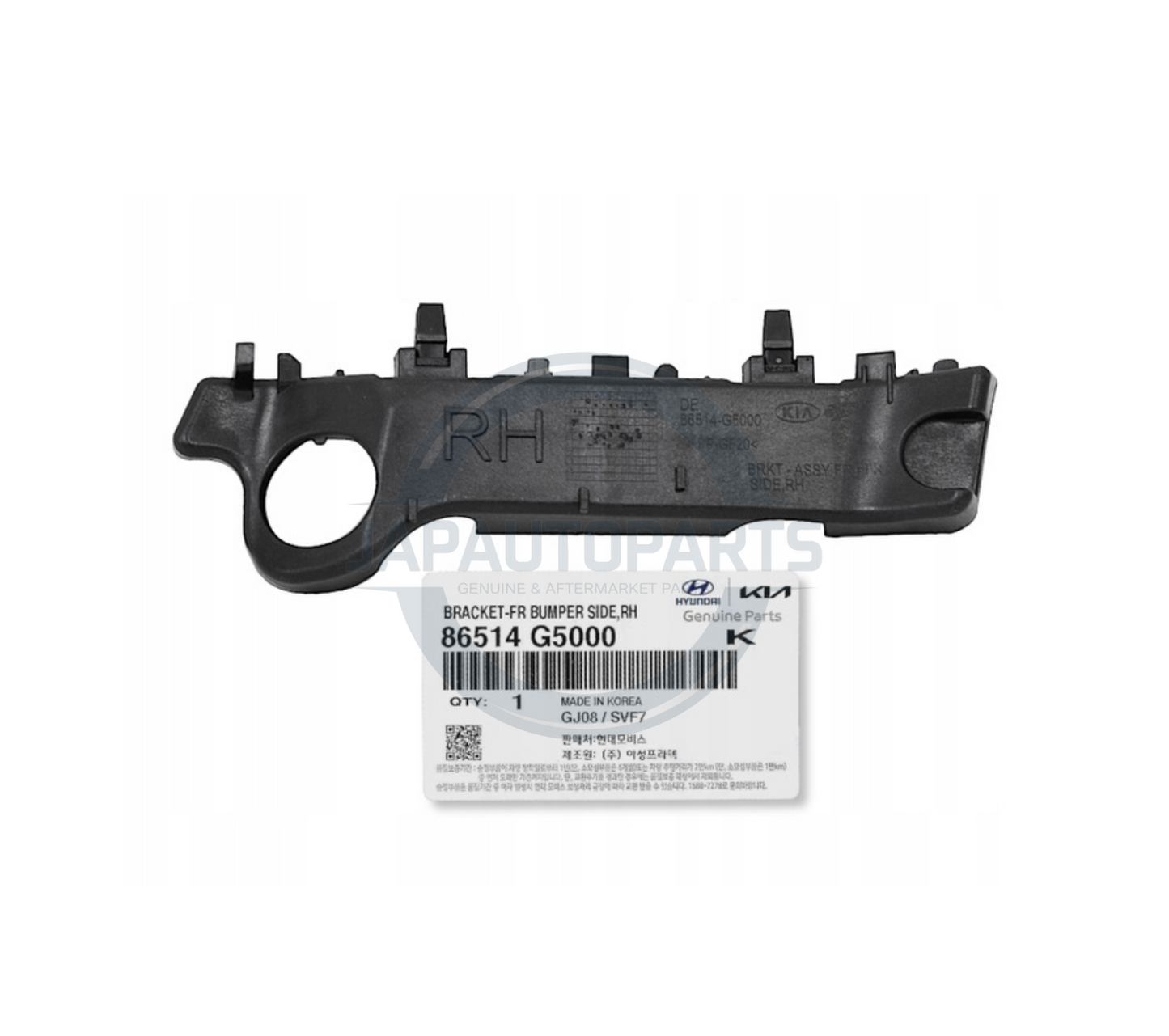 Genuine Kia Niro Electric Hybrid 16-22 RH Front Bumper Side Bracket 86514G5000