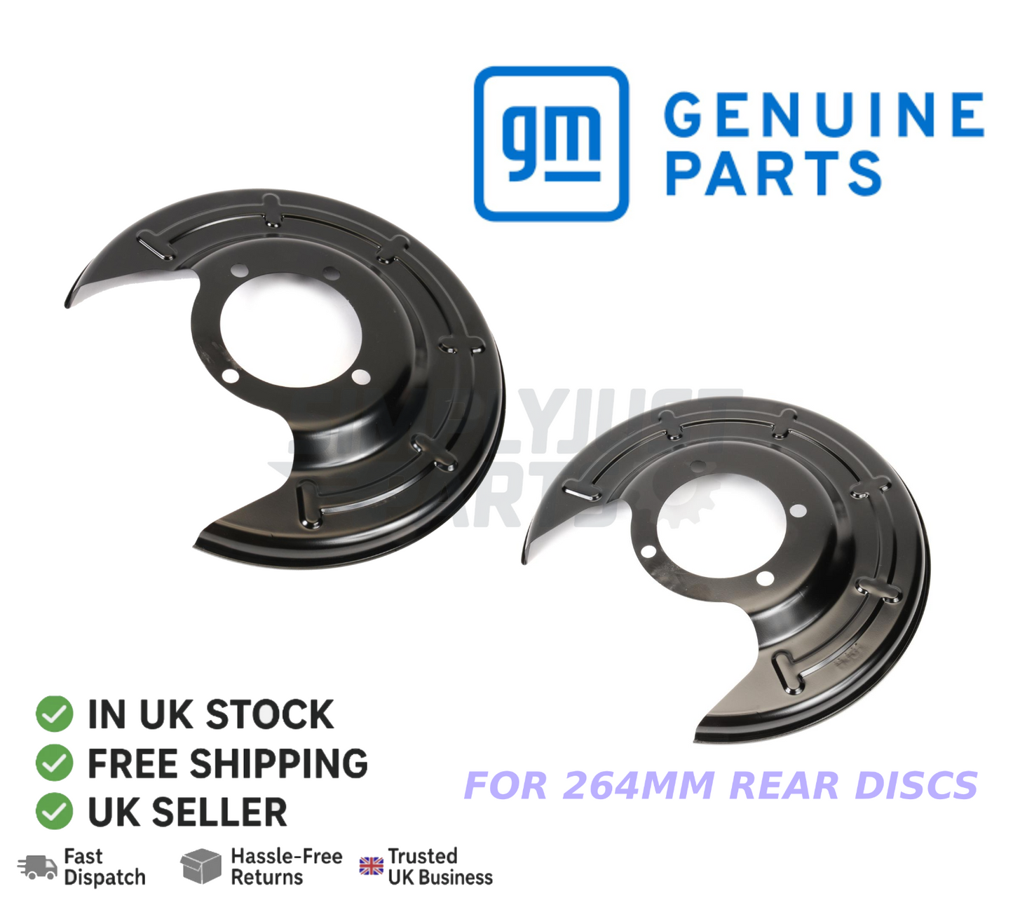 For Vauxhall Astra K 2015-2022 Rear Brake Disc Dust Cover Back Plate Shields NEW