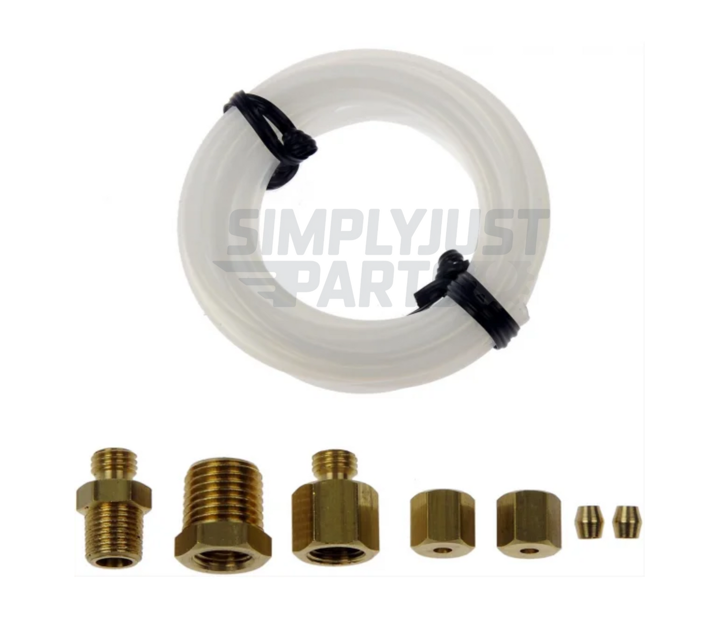 Oil Pressure Gauge Install Kit -  6 ft  - 7 Brass Fittings 7-902 - New