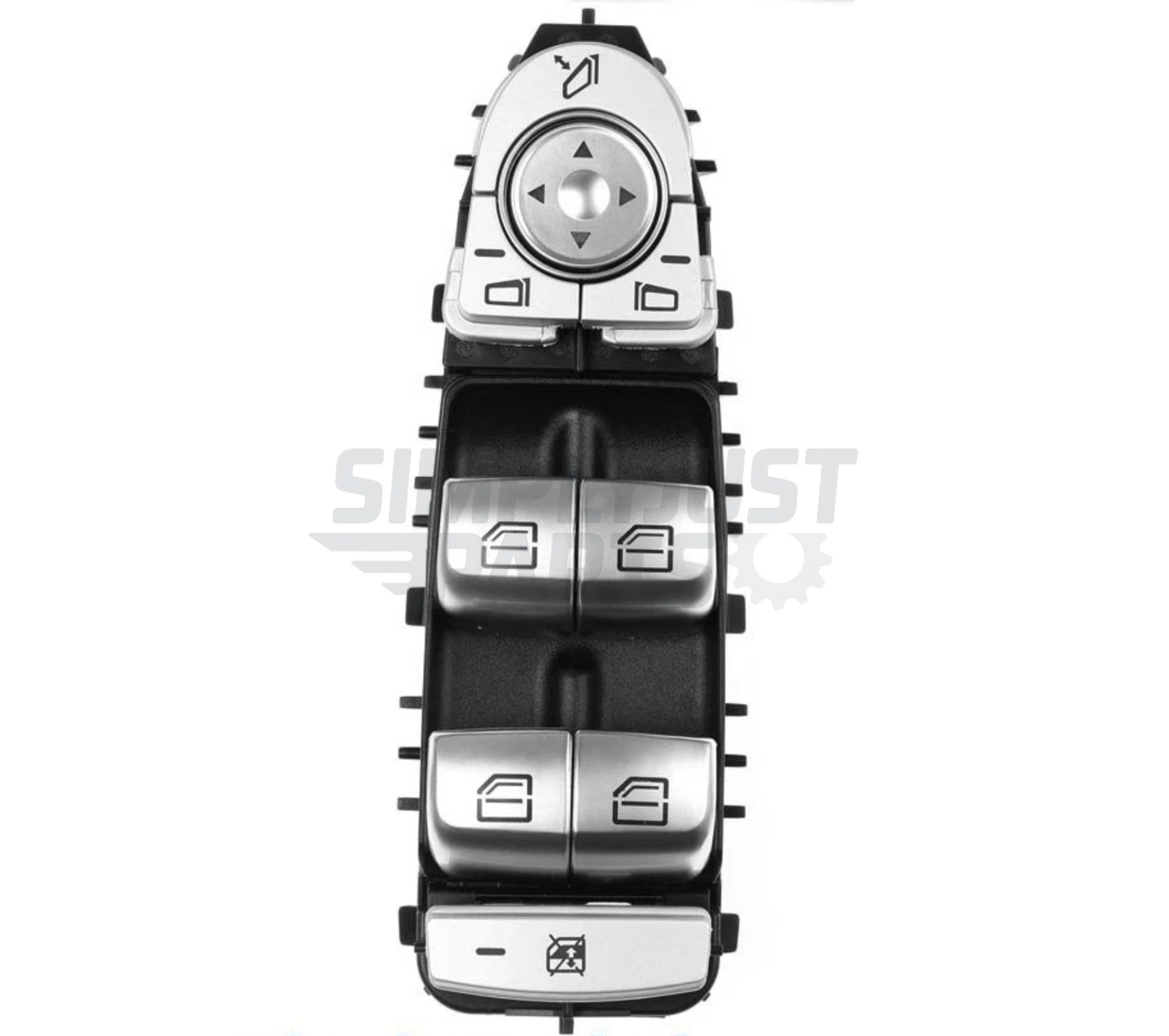 Power Window Switch Driver Side Black Fits Mercedes-Benz C-Class W205 2015-2019