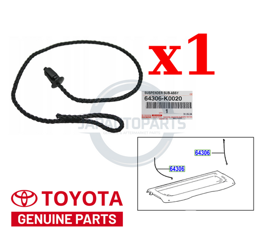 Toyota Yaris Rear Parcel Shelf String Petrol Hybrid  2020 Onwards x1 64306K0020
